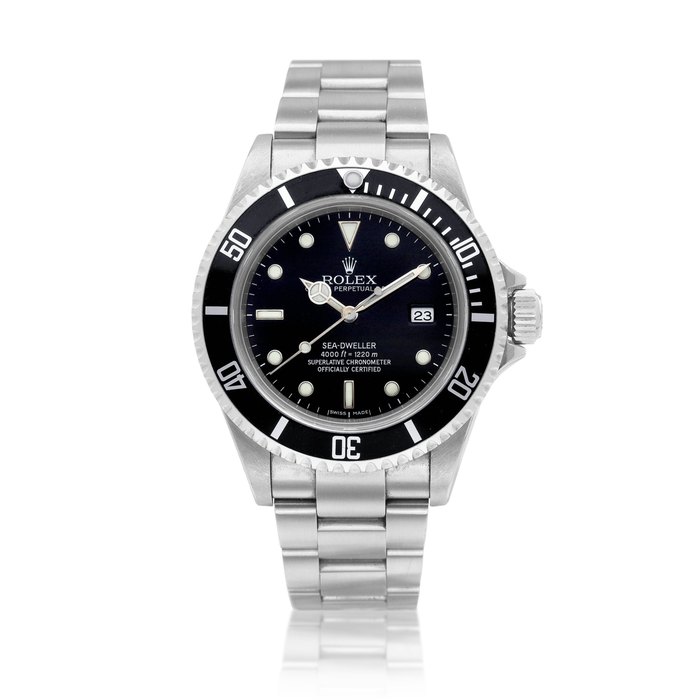 Rolex Sea-Dweller, Reference 16600 | A stainless steel wristwatch with date and bracelet, Circa 2006 | 勞力士 | Sea-Dweller 型號16600 | 精鋼鏈帶腕錶，備日期顯示，約2006年製 · 16600