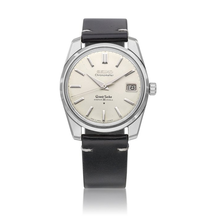 Grand Seiko Reference 57GS 43999 | A stainless steel wristwatch with date, Circa 1964 | 型號57GS 43999 | 精鋼腕錶，備日期顯示，約1964年製 · 57GS