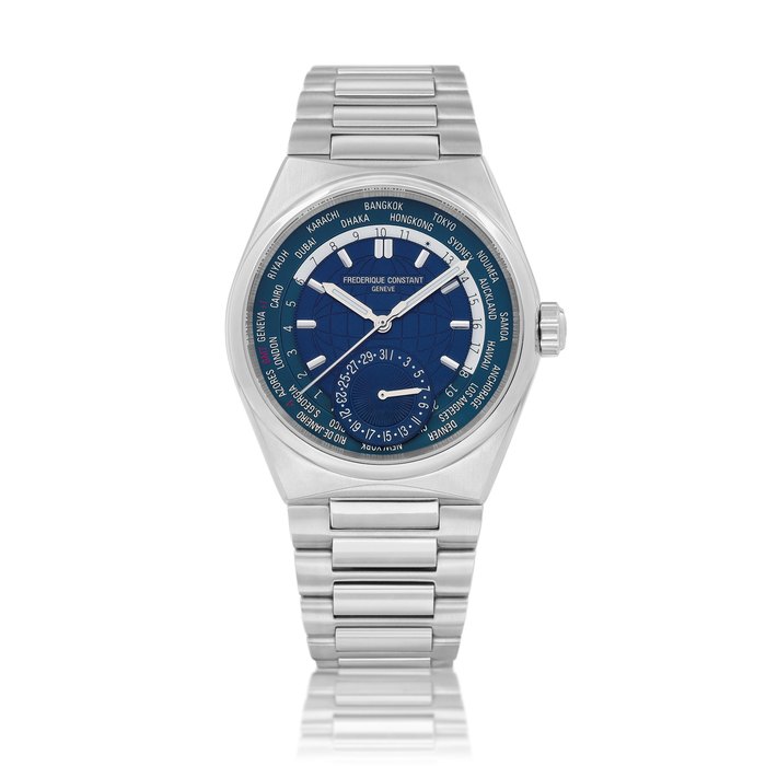 Frederique Constant Highlife Worldtimer Manufacture | A stainless steel world time bracelet watch with date, Circa 2022 | Highlife Worldtimer Manufacture | 精鋼世界時間鏈帶腕錶，備日期顯示，約2022年製