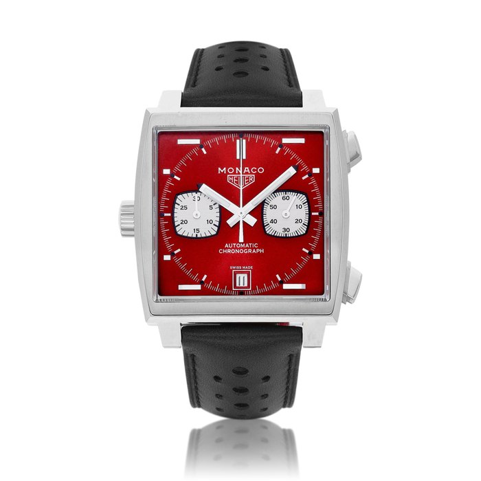 Heuer Monaco 50th Anniversary, Reference CAW211W | A limited edition stainless steel chronograph wristwatch with date, Circa 2020 | 泰格豪雅 | Monaco 50th Anniversary 型號CAW211W | 限量版精鋼計時腕錶，備日期顯示，約2020年製 · CAW211W