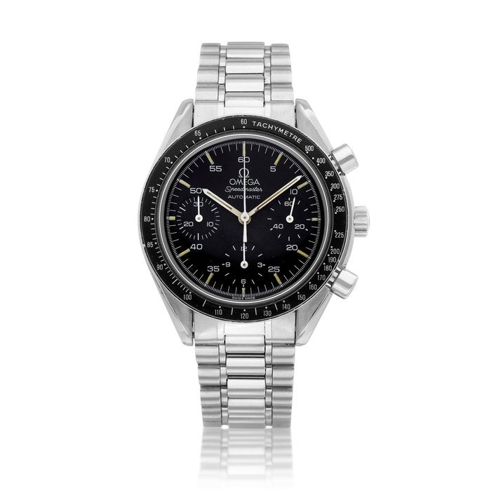 Omega Speedmaster Reduced, Reference 3510 | A stainless steel chronograph wristwatch with bracelet, Circa 1997 | 歐米茄 超霸系列 Reduced 型號3510 | 精鋼計時鏈帶腕錶，約1997年製