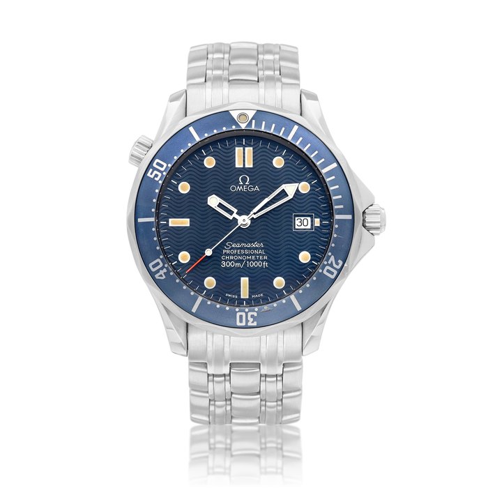 Omega Seamaster 300, Reference 2531.8 | A stainless steel wristwatch with date and bracelet, Circa 1995 | 歐米茄 | 海馬系列300 型號2531.8 | 精鋼鏈帶腕錶，備日期顯示，約1995年製 · 2531.8