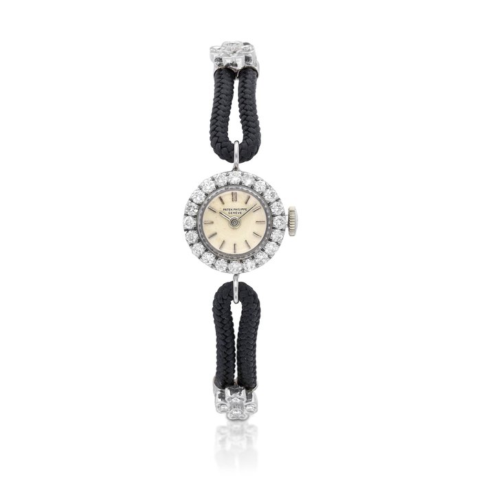 Patek Philippe Reference 3282 | A white gold and diamond-set wristwatch, Circa 1965 | 百達翡麗 型號3282 | 白金鑲鑽石腕錶，約1965年製 · 3282