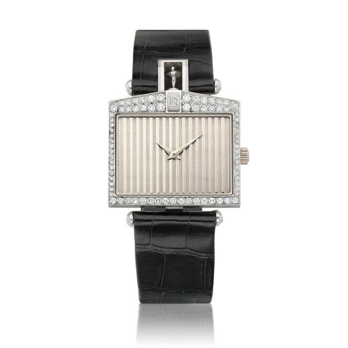 Corum Rolls Royce "Spirit of Ecstasy", Reference 55.792.69 | A limited edition white gold and diamond-set wristwatch, Circa 1996 | 崑崙 | Rolls Royce "Spirit of Ecstasy" 型號55.792.69 | 限量版白金鑲鑽石腕錶，約1996年製 · 55.792.69
