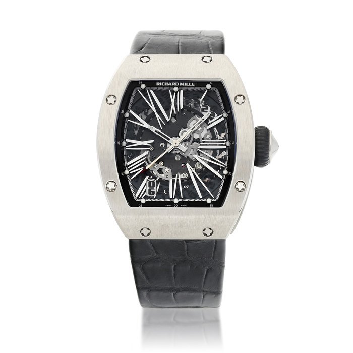 Richard Mille RM023 | A white gold semi-skeletonized wristwatch with date, Circa 2011 | RM023 | 白金半鏤空腕錶，備日期顯示，約2011年製