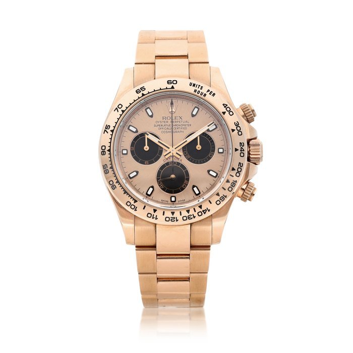 Rolex Cosmograph Daytona, Reference 116505 | An Everose gold chronograph wristwatch with bracelet, Circa 2010 | 勞力士 | Cosmograph Daytona 型號116505 | 永恆玫瑰金計時鏈帶腕錶，約2010年製 · 116505
