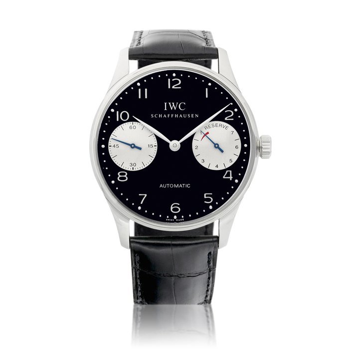 IWC Portuguese 7 Days, Reference 5000-01 | A limited edition stainless steel wristwatch with 7 days power reserve indication, Circa 2001 | 萬國 | 葡萄牙系列7日動力 型號5000-01 | 限量版精鋼腕錶，備7日動力儲備顯示，約2001年製 · 5000-01