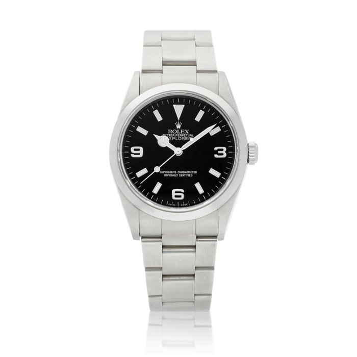 Rolex Explorer, Reference 14270 | A stainless steel wristwatch with bracelet, Circa 1999 | 勞力士 | Explorer 型號14270 | 精鋼鏈帶腕錶，約1999年製 · 14270
