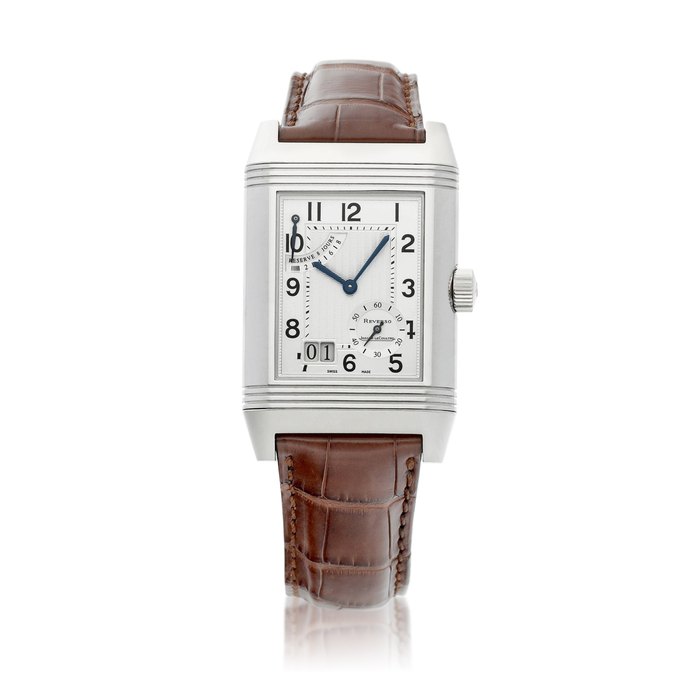 Jaeger-LeCoultre Reverso, Reference 240.8.15 | A stainless steel reversible wristwatch with date and power reserve indication, Circa 2000 | 積家 | Reverso 型號240.8.15 | 精鋼可翻轉腕錶，備日期及動力儲備顯示，約2000年製 · 240.8.15