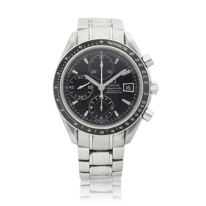 Omega Speedmaster Date, Reference 3513.50.00 | A stainless steel chronograph wristwatch with date and bracelet, Circa 2008 | 歐米茄 | 超霸系列日曆 型號3513.50.00 | 精鋼計時鏈帶腕錶，備日期顯示，約2008年製