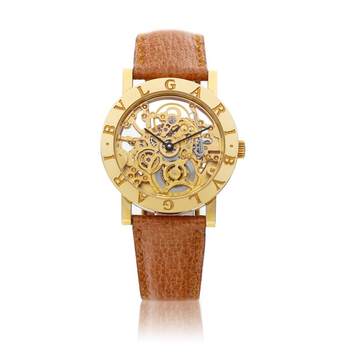 Bvlgari Bvlgari Bvlgari Squelette, Reference BB 33 GL SK | A yellow gold skeletonised wristwatch, Circa 2000 | 寶格麗 | Bvlgari Bvlgari Squelette 型號BB 33 GL SK | 黃金鏤空腕錶，約2000年製 · ERENCE