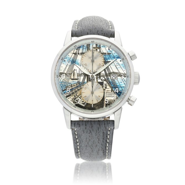 Zannetti Sailing | A stainless steel chronograph wristwatch with date, Circa 2000 | Sailing | 精鋼計時腕錶，備日期顯示，約2000年製