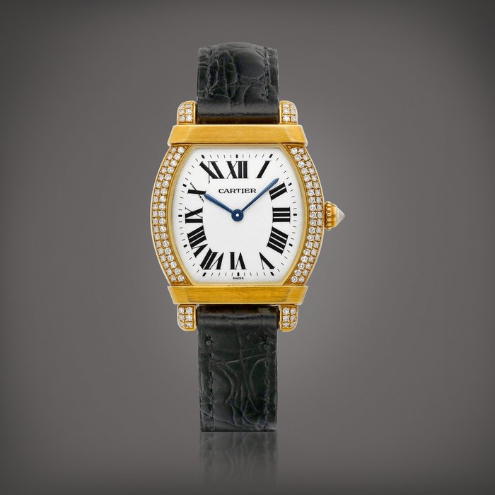 Cartier Tortue, Reference 2306 | A yellow gold and diamond-set wristwatch, Circa 2005 | 卡地亞 | Tortue 型號2306 | 黃金鑲鑽石腕錶，約2005年製 · 2306