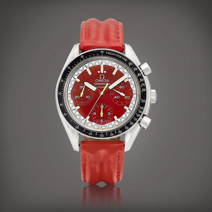 Omega Speedmaster Schumacher Racing Reduced, Reference 3810 | A stainless steel chronograph wristwatch, Circa 1996 | 歐米茄 | 超霸系列 Schumacher Racing Reduced 型號3810  | 精鋼計時腕錶，約1996年製
