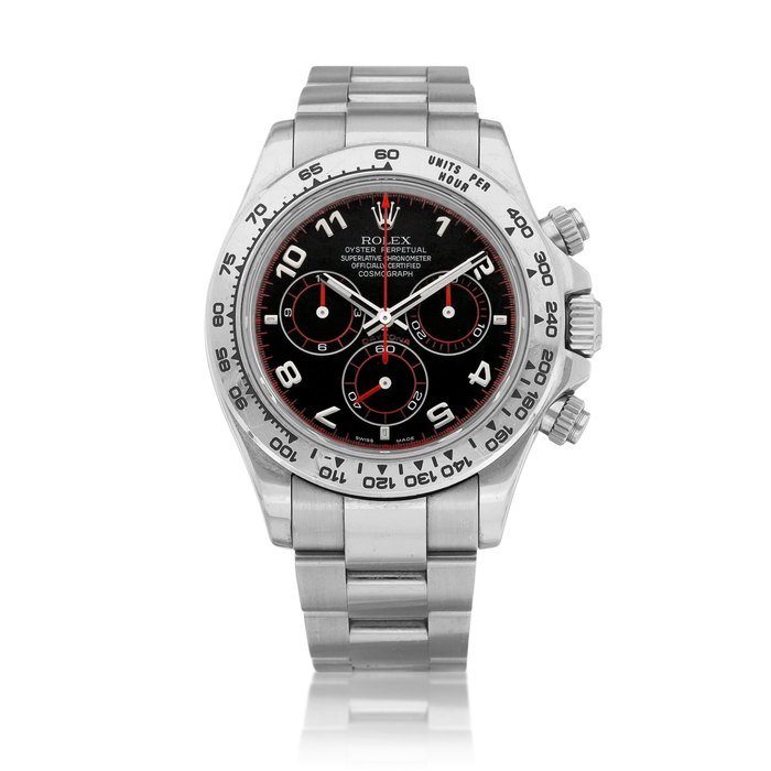 Rolex Cosmograph Daytona, Reference 116509 | A white gold chronograph wristwatch with bracelet, Circa 2005 | 勞力士 |  Cosmograph Daytona 型號116509 | 白金計時鏈帶腕錶，約2005年製 · 116509