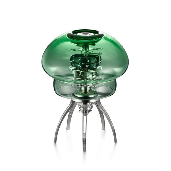 MB&F Medusa Green, Reference 73.6000/134 | A limited edition hand-blown glass, stainless steel and brass desk clock, Circa 2019 | MB&F | Medusa Green 型號73.6000/134 | 限量版手工吹製玻璃、精鋼及銅製座鐘，約2019年製 · 73.6000/134