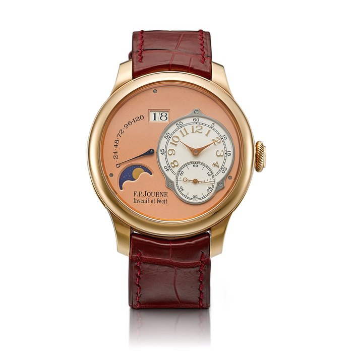 F. P. Journe Octa Lune | A pink gold wristwatch with date, moon phases and power reserve indication, Circa 2015 | F.P. Journe | Octa Lune |  粉紅金腕錶，備日期、月相及動力儲備顯示，約2015年製