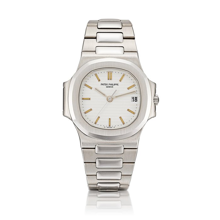 Patek Philippe Nautilus, Reference 3800 | A stainless steel bracelet watch with date, Circa 1996 | 百達翡麗 | Nautilus 型號3800 | 精鋼鏈帶腕錶，備日期顯示，約1996年製 · 3800