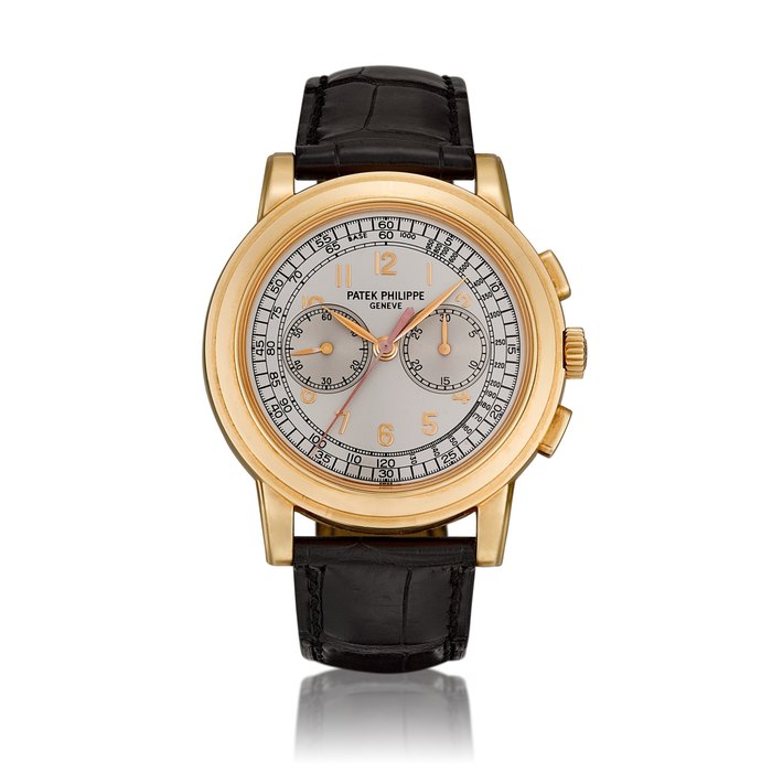 Patek Philippe Reference 5070 | A pink gold chronograph wristwatch, Circa 2006 | 百達翡麗  |  型號5070 |  粉紅金計時腕錶，約2006年製 · 5070