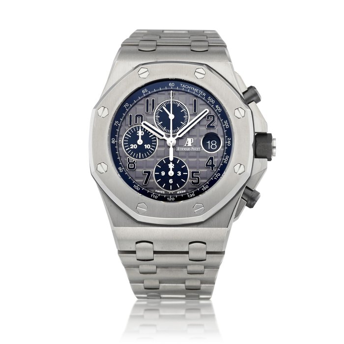 Audemars Piguet Royal Oak Offshore QE II Cup 2018, Reference 26474TI.OO.1000TI.01 | A limited edition titanium chronograph bracelet watch with date, Circa 2018 | 愛彼 | 皇家橡樹離岸型系列 QE II Cup 2018 型號26474TI.OO.1000TI.01 | 限量版鈦金屬計時鏈帶腕錶，備日期顯示，約2018年製 · 26474TI.OO.1000TI.01