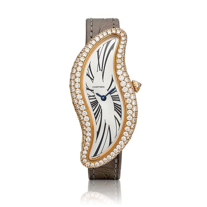 Cartier Bagnoire S, Reference 3248 | A pink gold and diamond-set wristwatch, Circa 2013 | 卡地亞 | Bagnoire S 型號3248 | 粉紅金鑲鑽石腕錶，約2013年製 · 3248