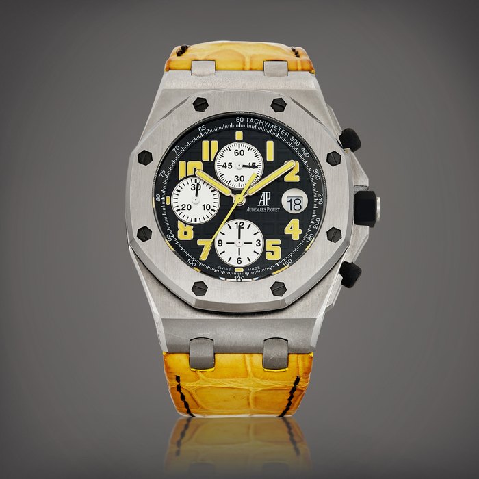 Audemars Piguet Royal Oak Offshore "Jalan Bukit Bintang", Reference 26115TI.OO.D002CR.01 | A limited edition titanium chronograph wristwatch with date, Made for the Audemars Piguet Boutique in Malaysia, Circa 2007 | 愛彼 | 皇家橡樹離岸型系列 "Jalan Bukit Bintang" 型號26115TI.OO.D002CR.01 | 限量版鈦金屬計時腕錶，備日期顯示，為愛彼馬來西亞專門店而製，約2007年製 · 26115TI.OO.D002CR.01