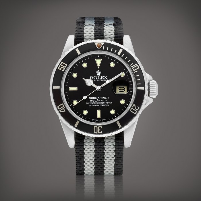 Rolex Submariner, Reference 16800 | A stainless steel wristwatch with date, Circa 1983 | 勞力士 | Submariner 型號16800 | 精鋼腕錶，備日期顯示，約1983年製 · 16800