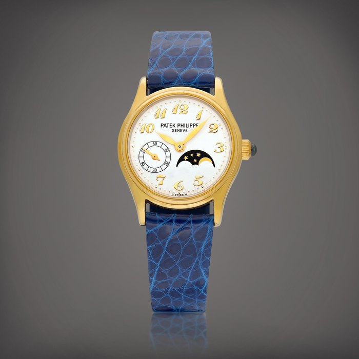 Patek Philippe Reference 4856 | A yellow gold wristwatch with moon phases, Circa 2003 | 百達翡麗 | 型號4856 | 黃金腕錶，備月相顯示，約2003年製 · 4856