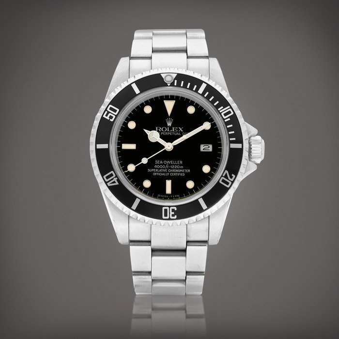 Rolex Sea-Dweller, Reference 16660 | A stainless steel wristwatch with date and bracelet, Circa 1982 | 勞力士 | Sea-Dweller 型號16660 | 精鋼鏈帶腕錶，備日期顯示，約1982年製 · 16660