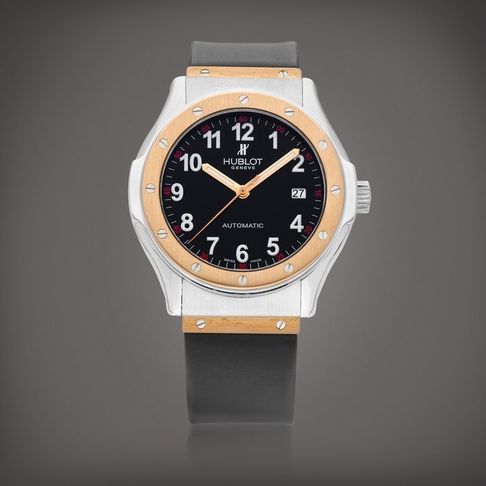 Hublot Classic Fusion, Reference 1915.7 | A pink gold and stainless steel wristwatch with date, Circa 1990 | 宇舶 | Classic Fusion 型號1915.7 | 粉紅金精鋼腕錶，備日期顯示，約1990年製 · 1915.7