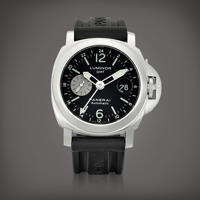 Panerai Luminor GMT, Reference PAM088 | A stainless steel dual time zone wristwatch with date, Circa 2003 | 沛納海 | Luminor GMT, Reference PAM088 | 精鋼兩地時間腕錶，備日期顯示，約2003年製 · PAM088