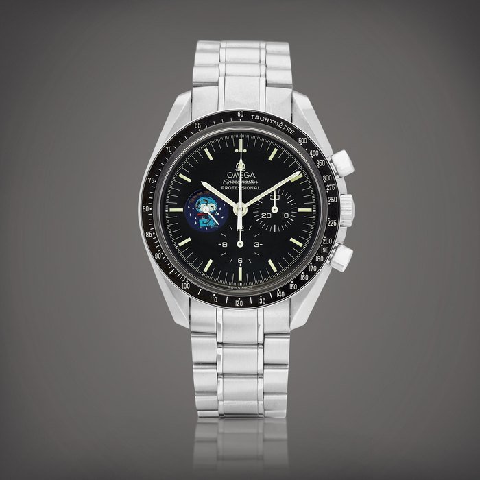 Omega Speedmaster Snoopy Award "Eyes on the Stars", Reference 3578.51.00 | A limited edition stainless steel chronograph wristwatch with bracelet, Circa 2004 | 歐米茄 | 超霸系列 Snoopy Award "Eyes on the Stars" 型號3578.51.00 | 限量版精鋼計時鏈帶腕錶，約2004年製