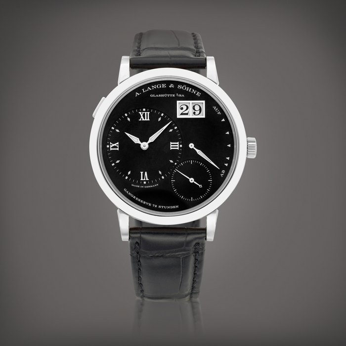 A. Lange & Söhne Grand Lange 1, Reference 117.028 | A white gold wristwatch with digital date display and power reserve indication, Circa 2022 | 朗格 | Grand Lange 1 型號117.028 | 白金腕錶，備數位日期及動力儲備顯示，約2022年製 · 117.028