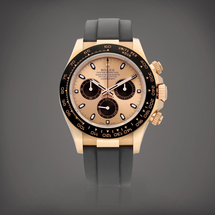 Rolex Cosmograph Daytona, Reference 116515LN | An Everose gold chronograph wristwatch, Circa 2017 | 勞力士 | COSMOGRAPH DAYTONA 型號116515LN  |  永恆玫瑰金計時腕錶，約2017年製 · 116515LN
