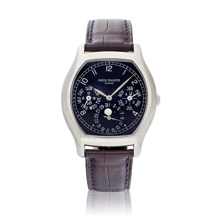Patek Philippe Reference 5040 | A white gold perpetual calendar wristwatch with moon phases, 24 hours and leap year indication, Made in 1997 | 百達翡麗 | 型號5040 | 白金萬年曆腕錶，備月相、24小時及閏年顯示，1997年製 · 5040