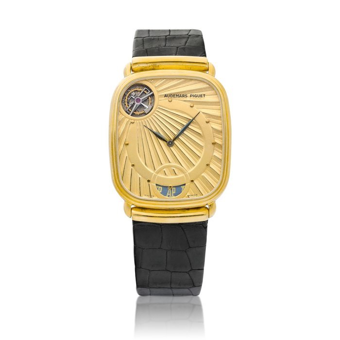 Audemars Piguet Tourbillon Automatique | A yellow gold tourbillon wristwatch, Circa 1990 | 愛彼 | Tourbillon Automatique | 黃金陀飛輪腕錶，約1990年製