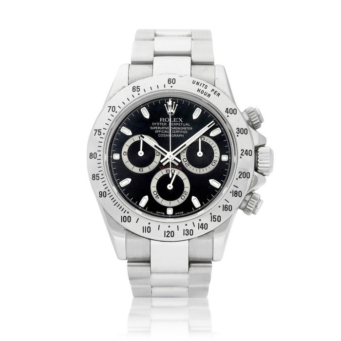 Rolex Cosmograph Daytona, Reference 116520 | A stainless steel chronograph wristwatch with bracelet, Circa 2007 | 勞力士 | Cosmograph Daytona 型號116520 | 精鋼計時鏈帶腕錶，約2007年製 · 116520
