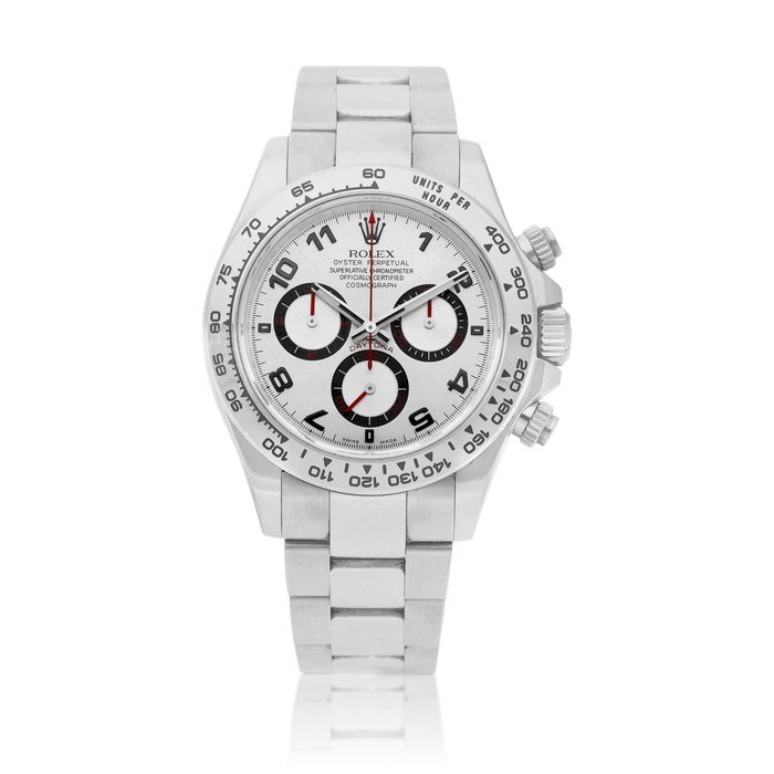 Rolex Cosmograph Daytona, Reference 116509 | A white gold chronograph wristwatch with bracelet, Circa 2007 | 勞力士 | Cosmograph Daytona 型號116509 | 白金計時鏈帶腕錶，約2007年製 · 116509