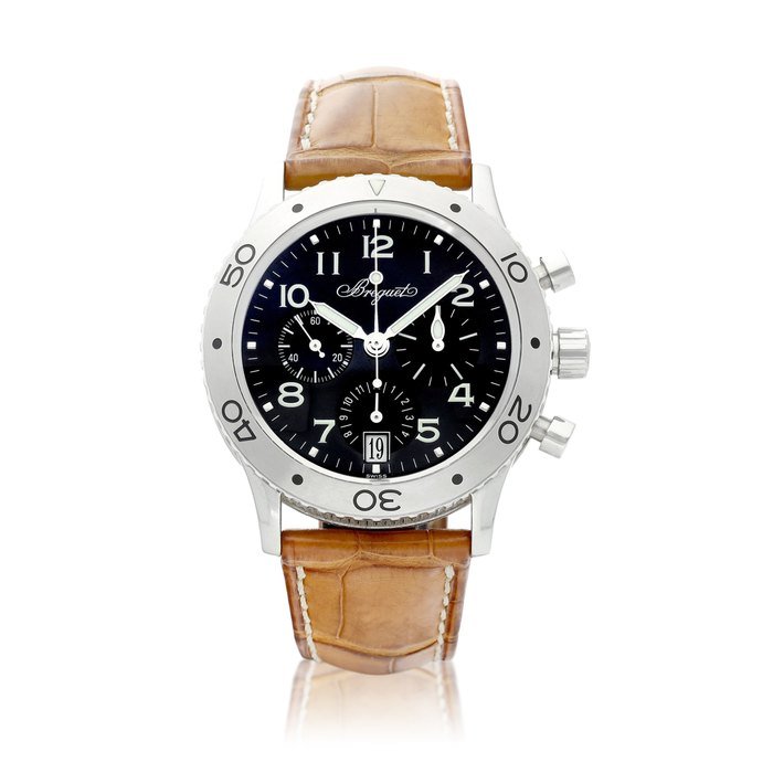 Breguet Type XX Transatlantique, Reference 3820 | A stainless steel chronograph wristwatch with date, Circa 2006 | 寶璣 | Type XX Transatlantique 型號3820 | 精鋼計時腕錶，備日期顯示，約2006年製 · 3820