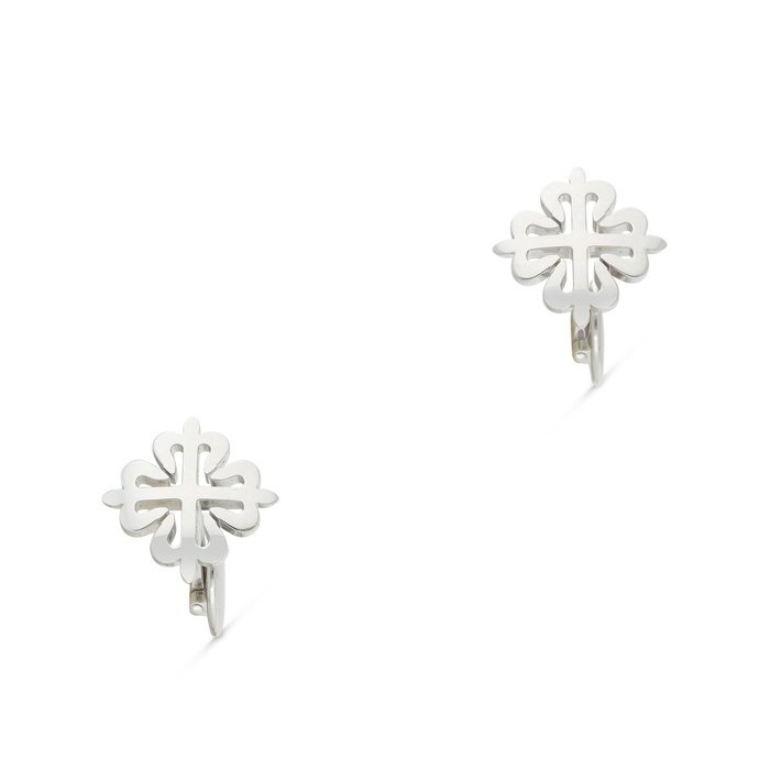 Patek Philippe Calatrava Cross | A pair of white gold cufflinks, Circa 2015 | 百達翡麗 | Calatrava Cross | 一對白金袖扣，約2015年製