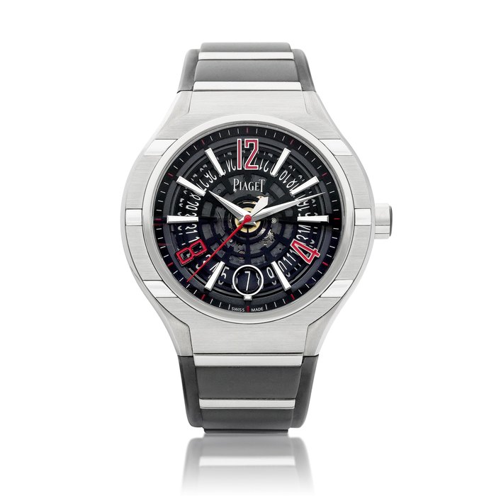 Piaget Polo FortyFive, Reference P10717 | A limited edition titanium skeletonized wristwatch with date, Circa 2016 | 伯爵 | Polo FortyFive 型號P10717 | 限量版鈦金屬鏤空腕錶，備日期顯示，約2016年製