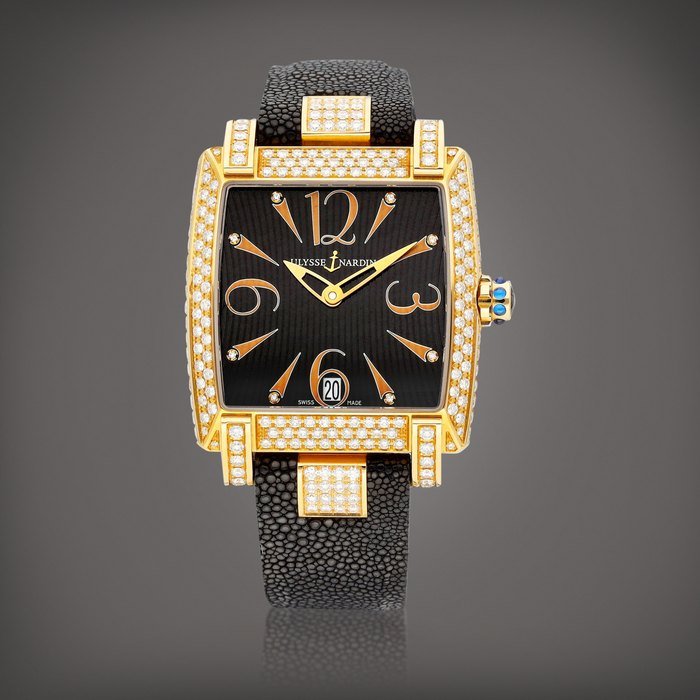 Ulysse Nardin Caprice, Reference 136-91 | A pink gold and diamond-set wristwatch with date, Circa 2005 | 雅典 | Caprice 型號136-91 | 粉紅金鑲鑽石腕錶，備日期顯示，約2005年製 · 136-91
