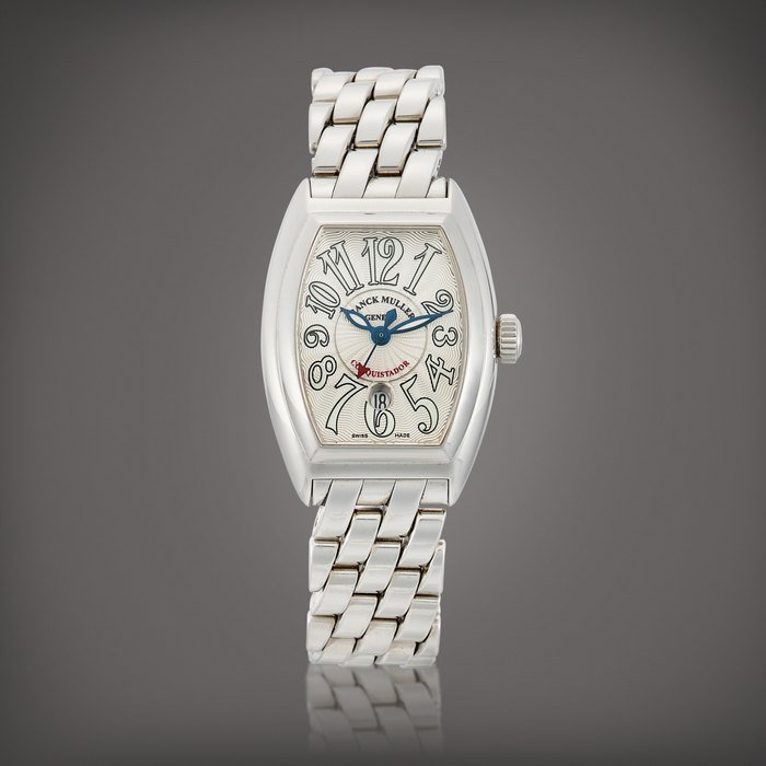 Franck Muller Conquistador, Reference 8005 L SC | A stainless steel bracelet watch with date, Circa 2008 | Conquistador 型號8005 L SC | 精鋼鏈帶腕錶，備日期顯示，約2008年製 · 8005