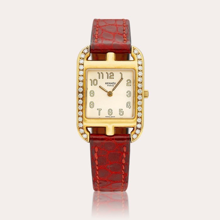 Hermès Cape Cod | A yellow gold and diamond-set wristwatch, Circa 2005 | 愛馬仕 | Cape Cod  黃金鑲鑽石腕錶，約2005年製