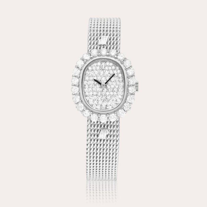 Audemars Piguet A white gold and diamond-set bracelet watch, Circa 2004 | 愛彼 | 白金鑲鑽石鏈帶腕錶，約2004年製