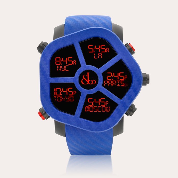 Jacob & Co. Ghost, Reference 330.100.1 | A PVD-coated stainless steel and carbon fibre multi-functional five time zone digital wristwatch, Circa 2011 | Ghost 型號330.100.1 | PVD塗層處理精鋼及碳纖維多功能五地時間腕錶，約2011年製 · 330.100.1