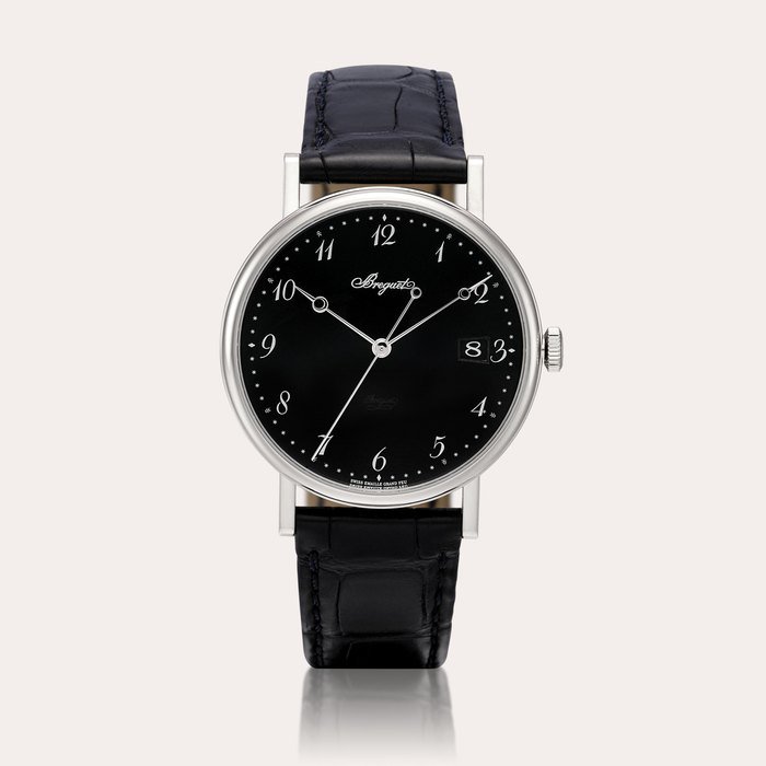 Breguet Classique, Reference 5177 | A white gold wristwatch with date and enamel dial, Circa 2020 | 寶璣 | Classique 型號5177  | 白金腕錶，備日期顯示及琺琅錶盤，約2020年製 · 5177