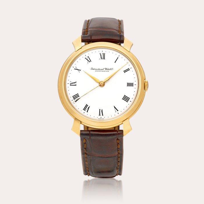IWC “Shark Fin" | A pink gold wristwatch, Circa 1964 | 萬國 | “Shark Fin"  粉紅金腕錶，約1964年製