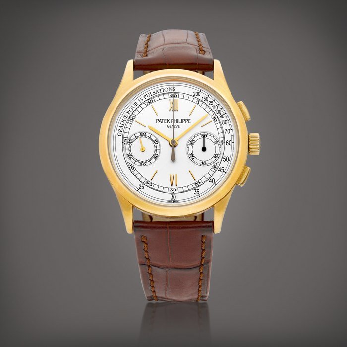 Patek Philippe Reference 5170 | A yellow gold chronograph wristwatch with pulsation scale, Circa 2011 | 百達翡麗  型號5170 | 黃金計時腕錶，備脈搏計刻度，約2011年製 · 5170