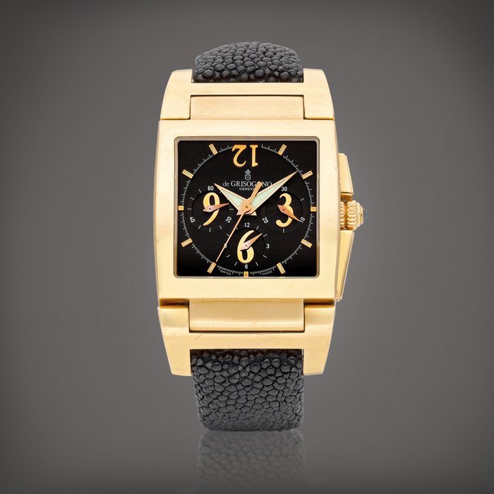 de Grisogono Instrumento Uno Chronographe | A pink gold chronograph wristwatch, Circa 2005 | Instrumento Uno Chronographe | 粉紅金計時腕錶，約2005年製
